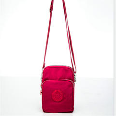 Hot Selling Crossbody Bag Mobile Phone Bag Coin Purse Nylon Hanging Neck Bag