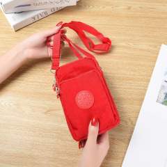 Hot Selling Crossbody Bag Mobile Phone Bag Coin Purse Nylon Hanging Neck Bag