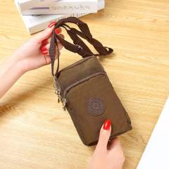Hot Selling Crossbody Bag Mobile Phone Bag Coin Purse Nylon Hanging Neck Bag