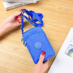 Hot Selling Crossbody Bag Mobile Phone Bag Coin Purse Nylon Hanging Neck Bag