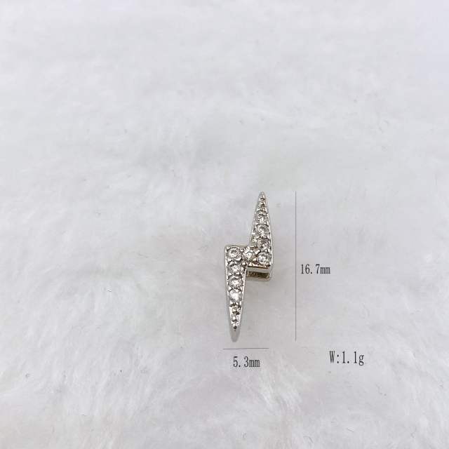 Best-Selling Copper Inlaid Zircon DIY Bracelet Accessories Watch Strap Personalized Hand Jewelry