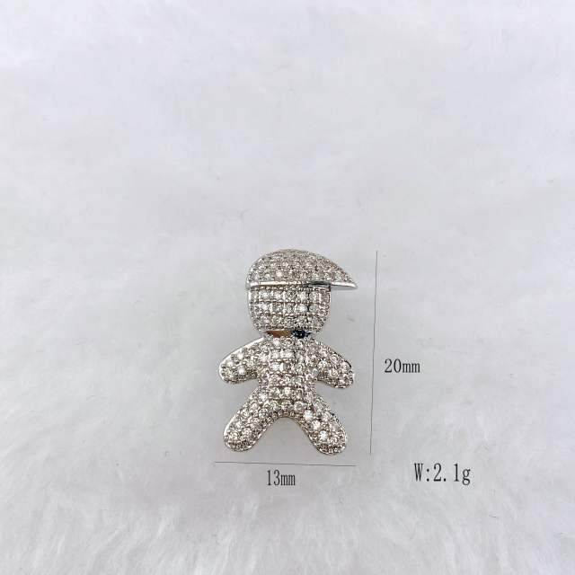 Best-Selling Copper Inlaid Zircon DIY Bracelet Accessories Watch Strap Personalized Hand Jewelry