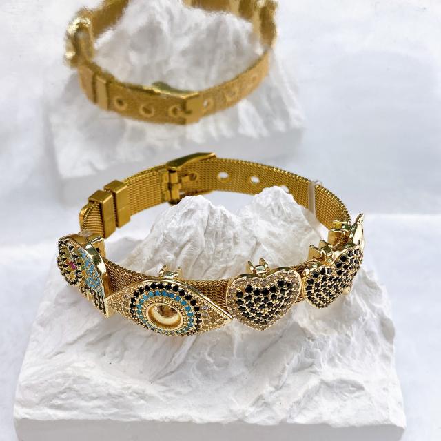 Hot-Selling Hand Jewelry Stainless Steel watch band Bracelets DIY Copper Accessories