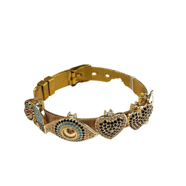 Hot-Selling Hand Jewelry Stainless Steel watch band Bracelets DIY Copper Accessories