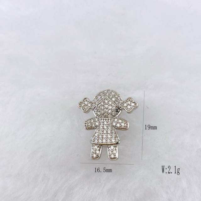 Best-Selling Copper Inlaid Zircon DIY Bracelet Accessories Watch Strap Personalized Hand Jewelry