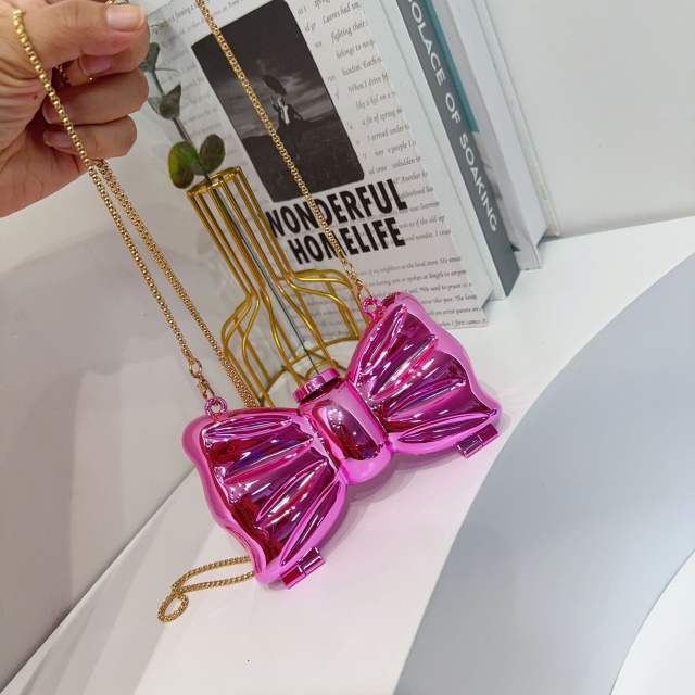 2025 acrylic bag pearl flower bag bow mini bag purse bag