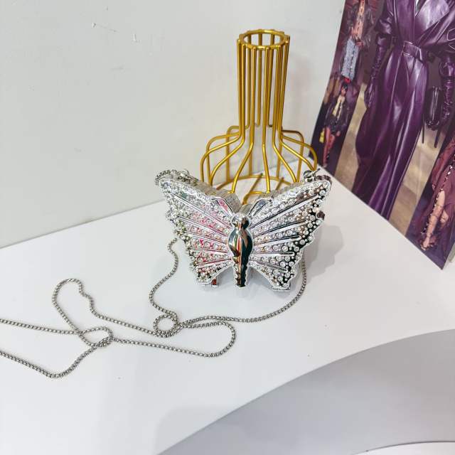 Women's Diamond-encrusted Butterfly heart flower Mini Bag Acrylic Bag purse bag
