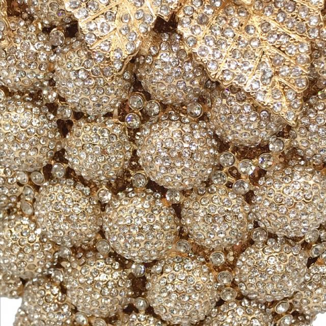 Foreign Trade New Style Grape Diamond-encrusted Banquet Bag Hollow Metal Full Diamond clutch bag