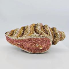 New conch diamond clutch luxury hollow diamond evening bag Stone clutch bag