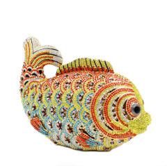 Cute goldfish rhinestone bag hollow metal crystal evening bag women clutch bag