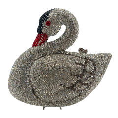 Crystal evening bag diamond-encrusted evening bag animal swan full diamond hand banquet clutch bag