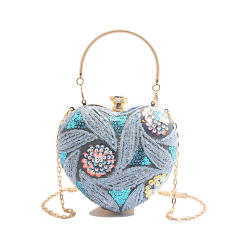 2025 Fashion Sequin heart Shoulder Bag Instagram Evening Bag