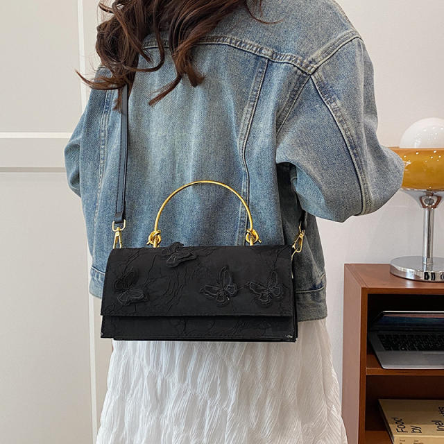 2025 Sweet Girl Fashion Lace Butterfly Stylish Small Square Bag Trendy crossbody bag purse bag