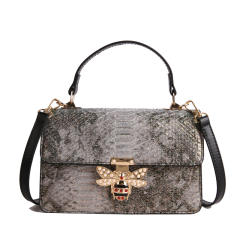 Women's Bags Autum 2025 Fashion Shoulder Bag Stone Pattern Personalized Small Square Bag