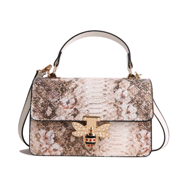 Women's Bags Autum 2025 Fashion Shoulder Bag Stone Pattern Personalized Small Square Bag