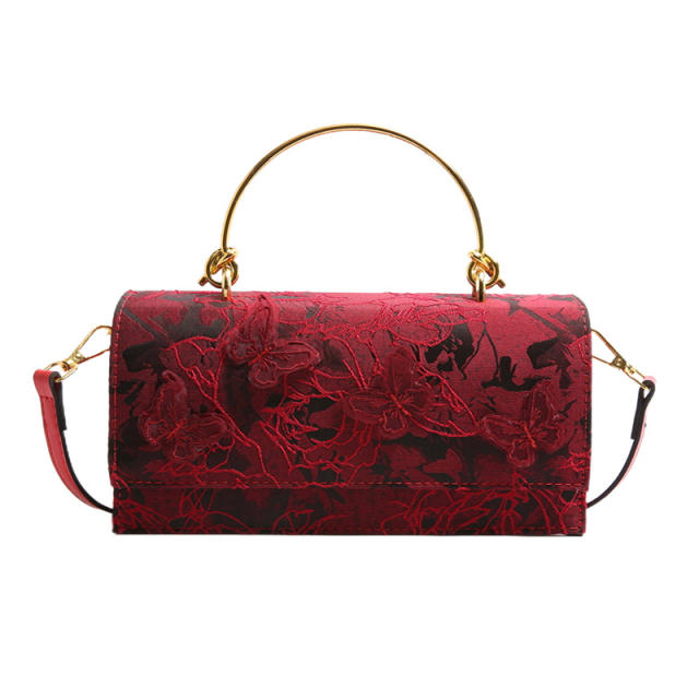 2025 Sweet Girl Fashion Lace Butterfly Stylish Small Square Bag Trendy crossbody bag purse bag