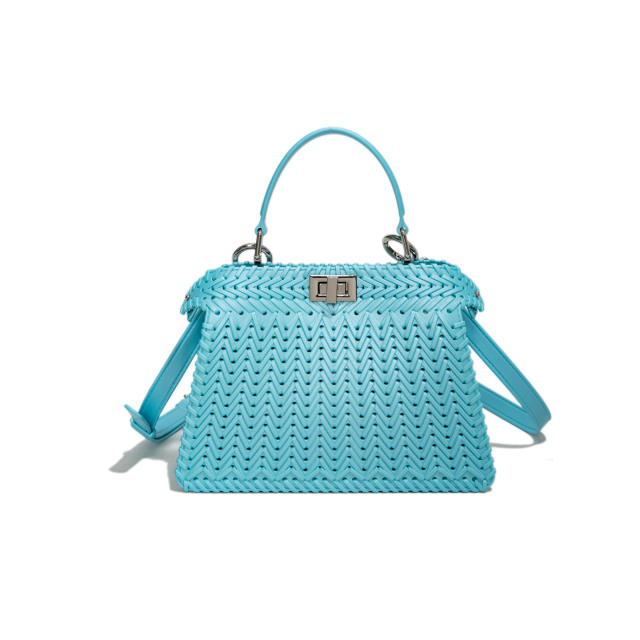 Summer Jelly Bag 2025 Small Fresh hollow Out Woven Bag Beach Bag