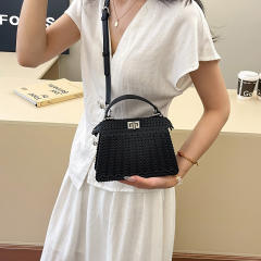 Summer Jelly Bag 2025 Small Fresh hollow Out Woven Bag Beach Bag