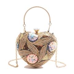 2025 Fashion Sequin heart Shoulder Bag Instagram Evening Bag