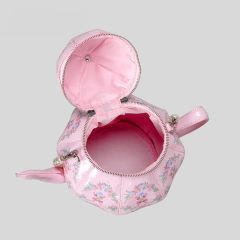 Sweet Girl Vintage Lolita Pearl Chain Printed Teapot Handbag