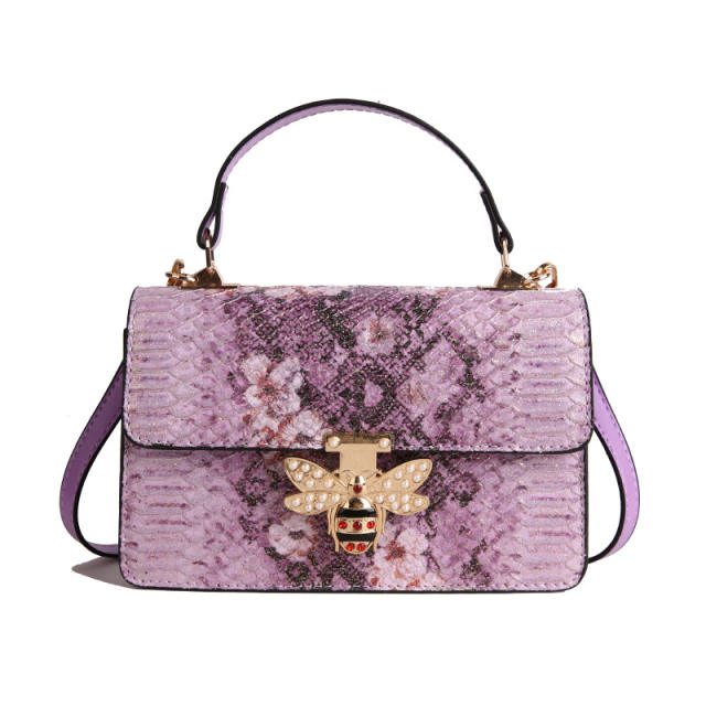 Women's Bags Autum 2025 Fashion Shoulder Bag Stone Pattern Personalized Small Square Bag