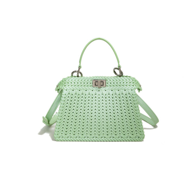 Summer Jelly Bag 2025 Small Fresh hollow Out Woven Bag Beach Bag