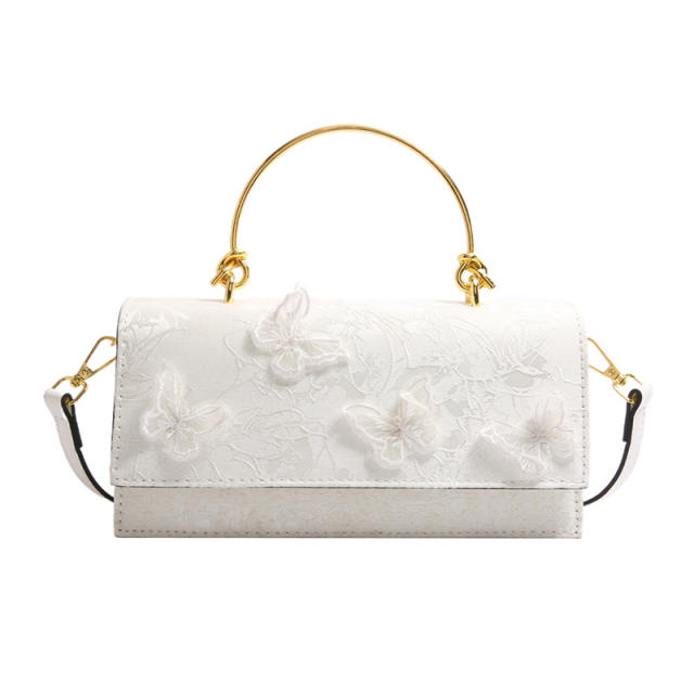 2025 Sweet Girl Fashion Lace Butterfly Stylish Small Square Bag Trendy crossbody bag purse bag