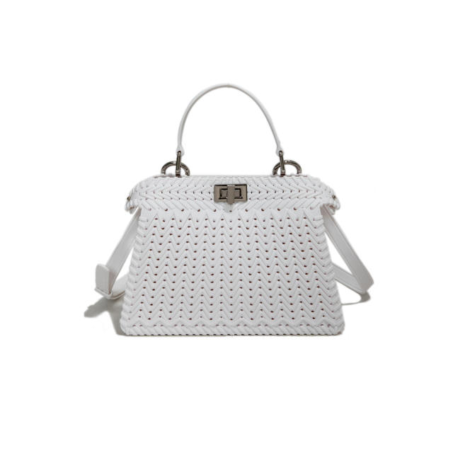 Summer Jelly Bag 2025 Small Fresh hollow Out Woven Bag Beach Bag