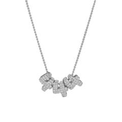 Hot-Selling 18K Gold-Plated Copper Zircon High-Polish Lucky Number Angel Number Pendant Necklace