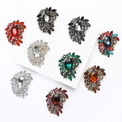 Korean Fashion Creative Alloy Medium Glass Brooch