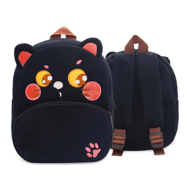 Cute Cartoon Animal Children's Backpack Stall Supply Backpack Kindergarten Plush Backpack