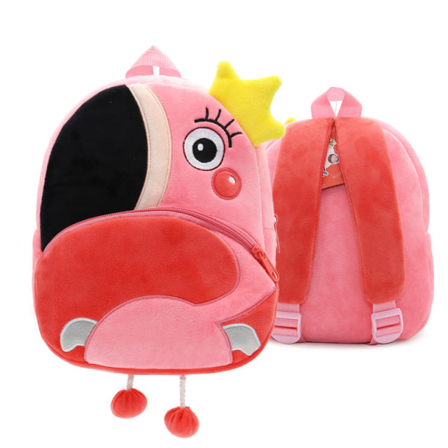 Cute Cartoon Animal Children's Backpack Stall Supply Backpack Kindergarten Plush Backpack