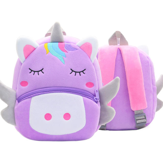Cute Cartoon Animal Children's Backpack Stall Supply Backpack Kindergarten Plush Backpack