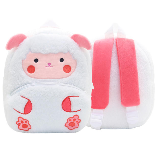 Cute Cartoon Animal Children's Backpack Stall Supply Backpack Kindergarten Plush Backpack