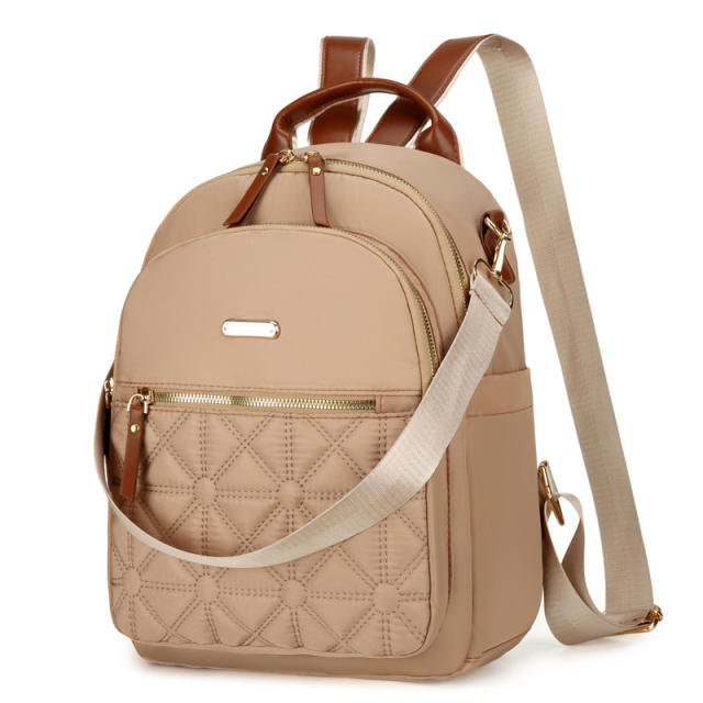 New Style Textile Backpack Women's Simple Casual Student Schoolbag All-match Large Capacity Travel Backpack