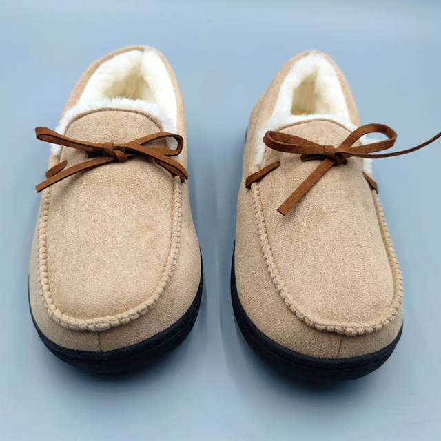 Women's Warm Casual Bean Shoes Women's Bow Round Head All-inclusive Household Wearing Cotton Shoes