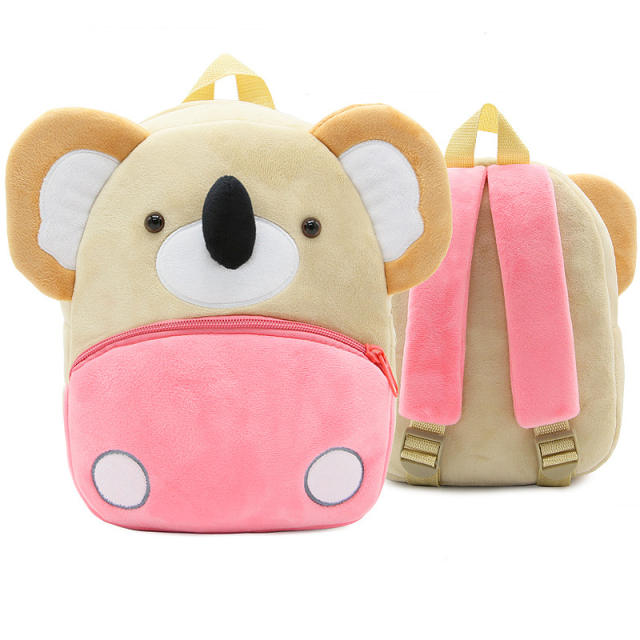Cute Cartoon Animal Children's Backpack Stall Supply Backpack Kindergarten Plush Backpack