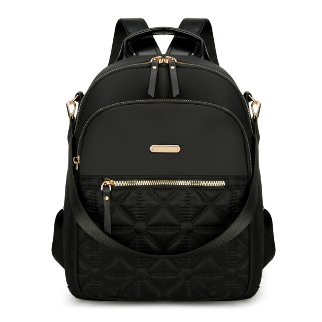 New Style Textile Backpack Women's Simple Casual Student Schoolbag All-match Large Capacity Travel Backpack