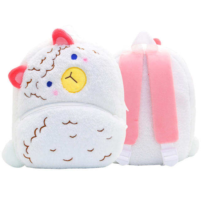 Cute Cartoon Animal Children's Backpack Stall Supply Backpack Kindergarten Plush Backpack