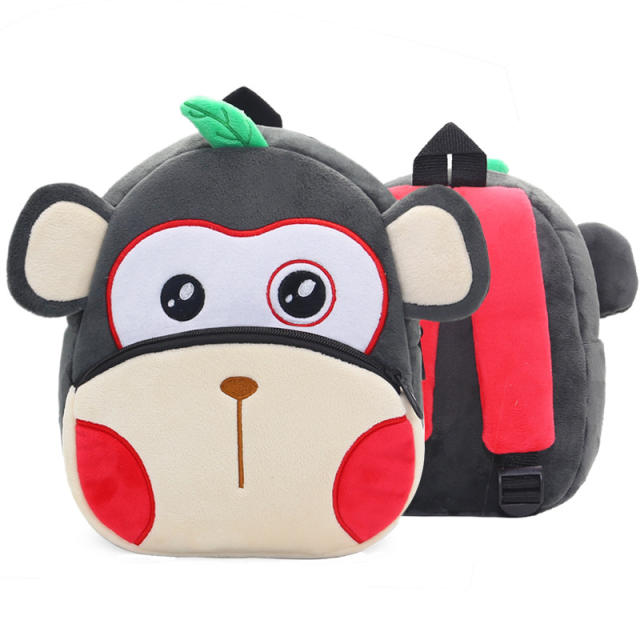 Cute Cartoon Animal Children's Backpack Stall Supply Backpack Kindergarten Plush Backpack