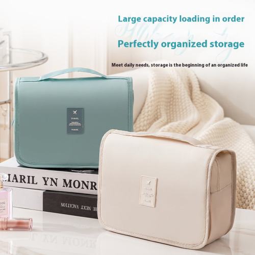 New Korean Style Waterproof Travel Large Capacity Storage Bag Portable Hook Toiletry Cosmetic Bag