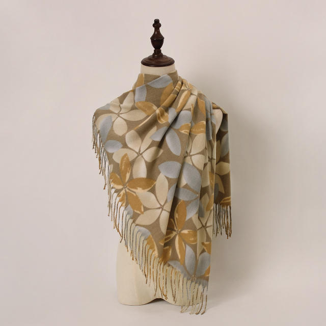 Hot-Selling Autumn Winter Warm Printed Scarf