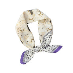 Vintage paisley pattern square scarf