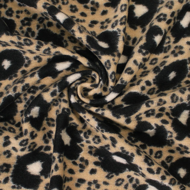 New Leopard Print Scarf for Women Trendy Long Imitation Cashmere Scarf,