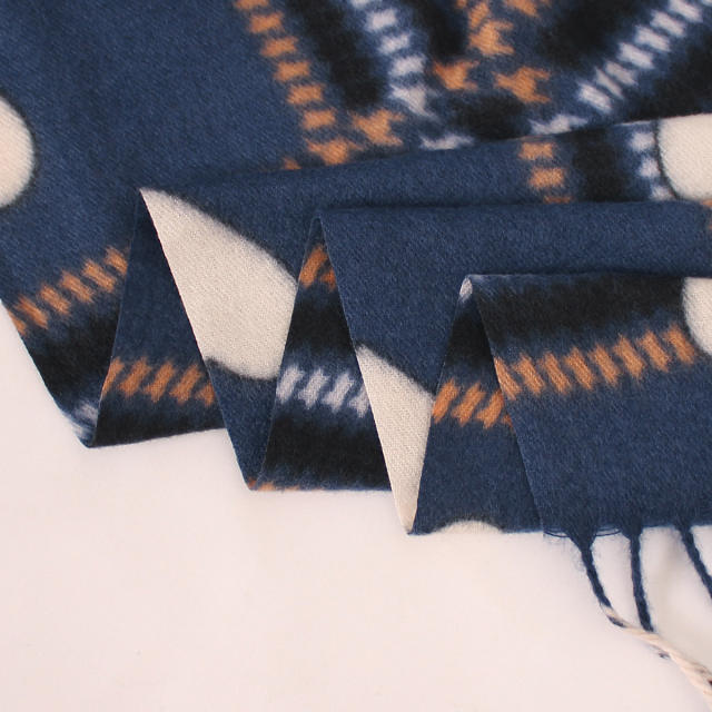 New Style Heart Scarf  Faux Cashmere Winter Warm Thickened Scarf Wholesale