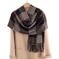 Classic thick design plaid pattern autumn winter warm scarf