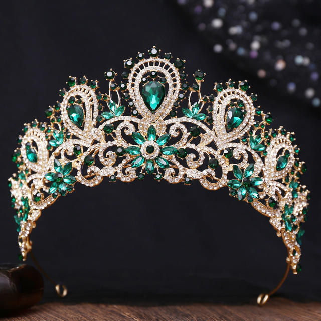 New Wedding Crown Luxury Rhinestone High-End Bridal Gorgeous Tiara