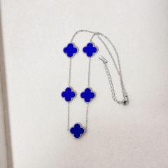 15mm double-sided four-leaf clover five-flower necklace non-fading stainless steel necklace