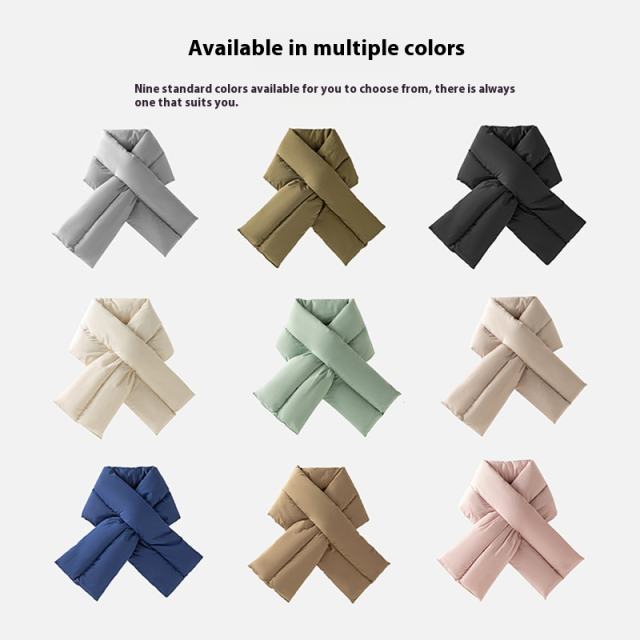 Winter Warm Cross Scarf for Women Thickeneded Scarf for Men