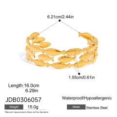 Stainless Steel Hammered Hollow Bracelet Glossy Cuff bangle